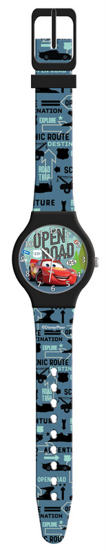 Часовник в Метална Кутия със Силиконова Каишка Аналогов Колите, Cars